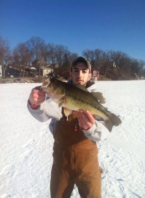 Alex F with a Congamond Lake lunker.