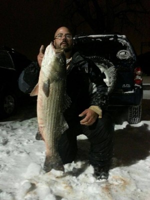 Joe Massena braved the snow and scored a nice 39 inch CT holdover.