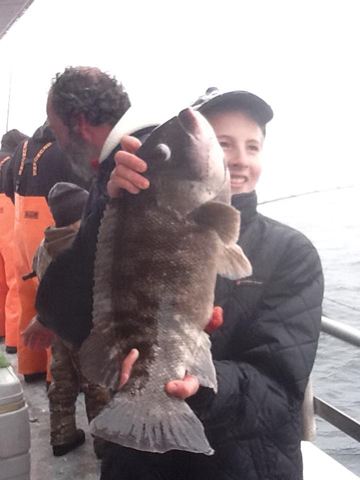 Big Mohawk report good a good blackfish bite frome their January 12th trip.