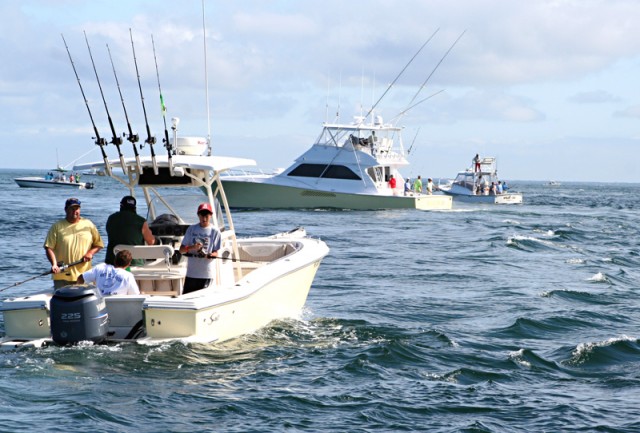 Boats working Monomoy Rips