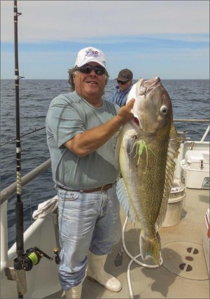 Dave Arbeitman with a nice 32lb tilefish. Photo courtesy of the The Reel Seat Facebook page.