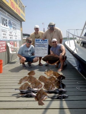 John, Chris, Alberto, & Bob landed 15 keeper fluke off the AB Reef this week.