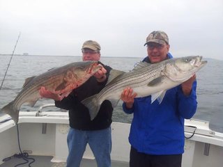 The boys from Scranton fishing aboard Parker Petes caught their first ever striped bass over the weekend.