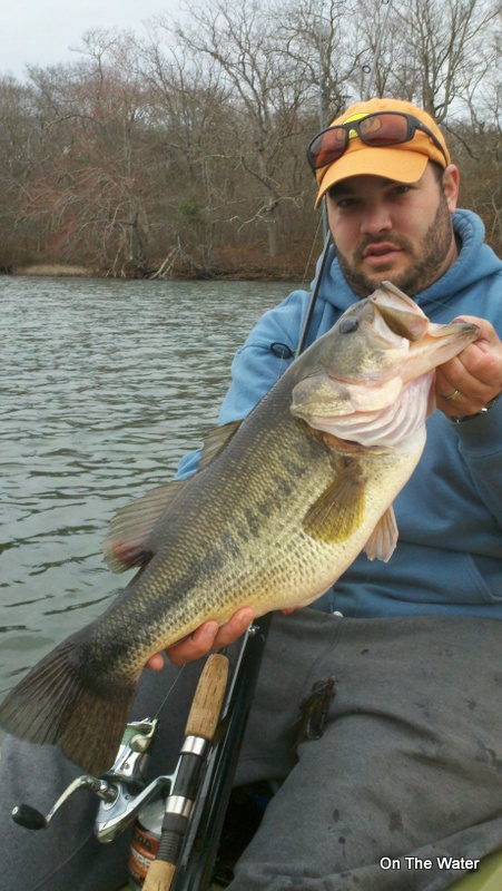 OTW's Anthony DeCicchi's personal best largemouth caught on April 1st, 2012.