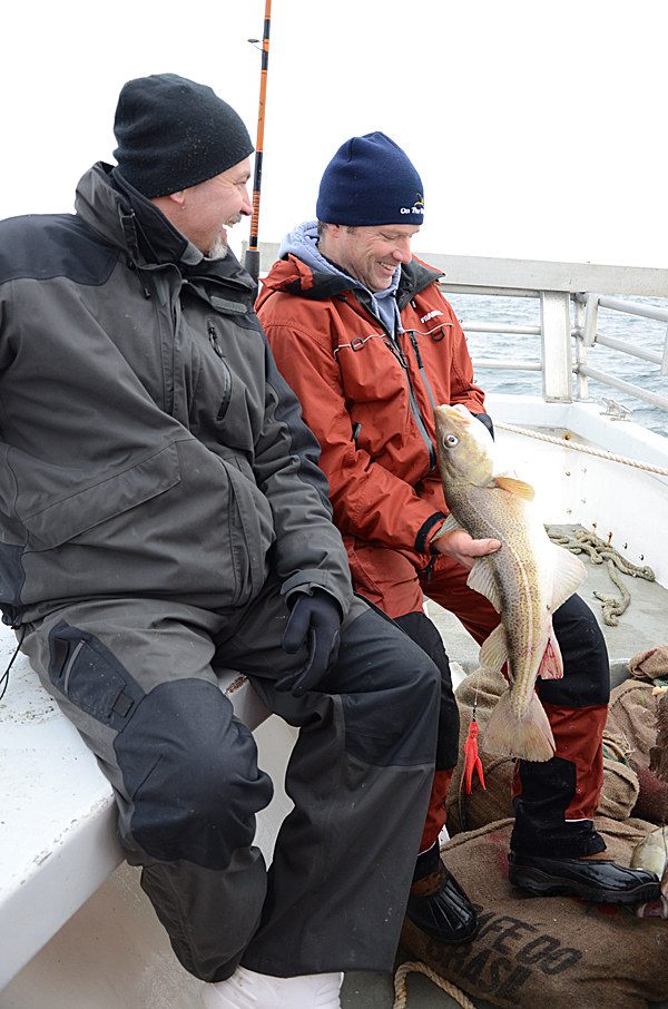 On The Water's Neal Larsson (left) and Chris Megan hosted the 100th episode of On The Water TV.