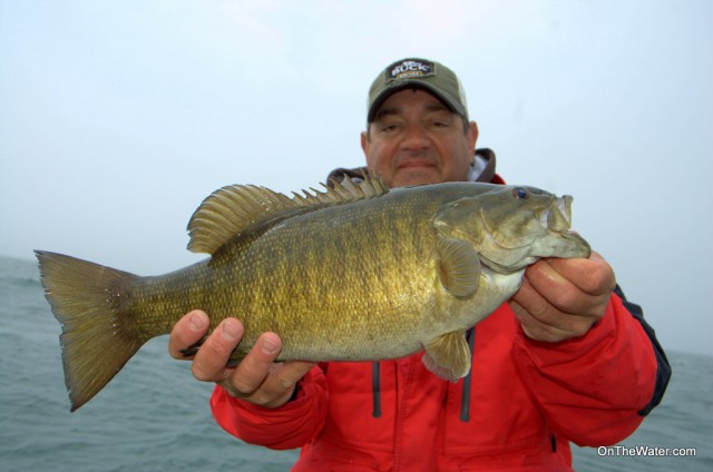 Captain Jeff Draper with 5 pounds of Erie bronze. 