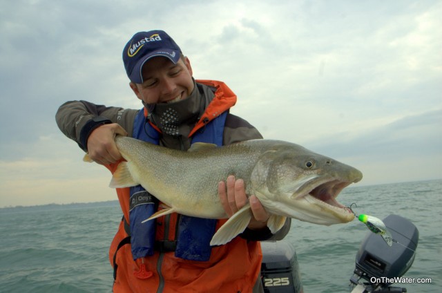 35-inch Lewiston Laker. Lake Trout Niagara Bar 