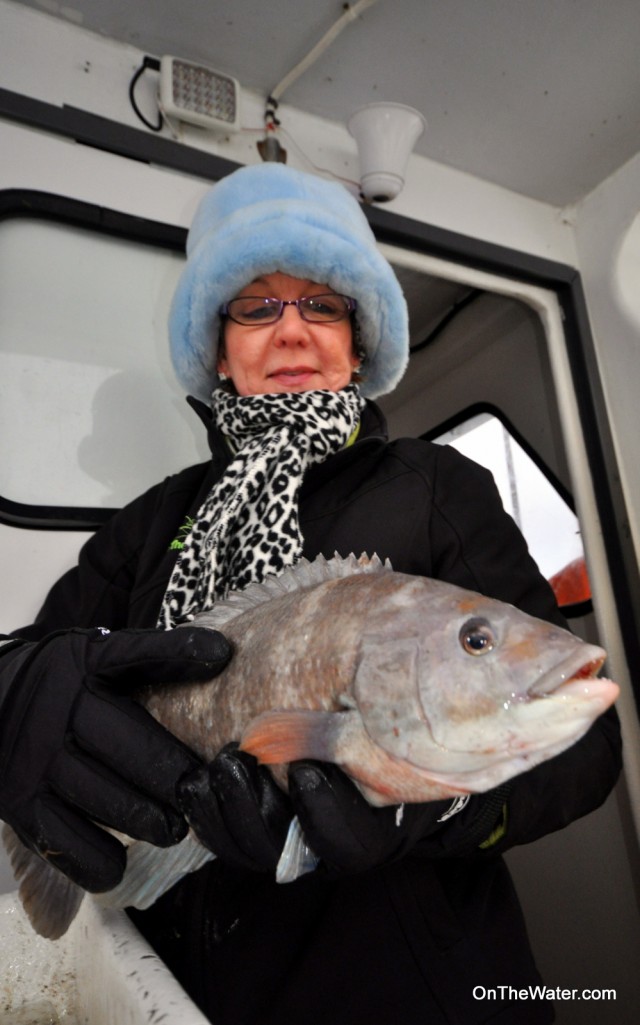 Val beat out Jimmy Fee for "Best Dressed" and assisted with cod-gaffing duty.