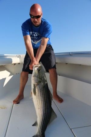Matthieu Guennal from FIIISH lures had a great day of fishing with JR Barnes of Reel Deal Fishing Charters this week.