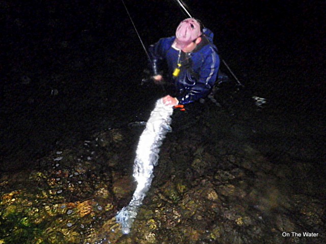 The jacket was also great for keeping dry and keeping the chill off while fishing the surf. 