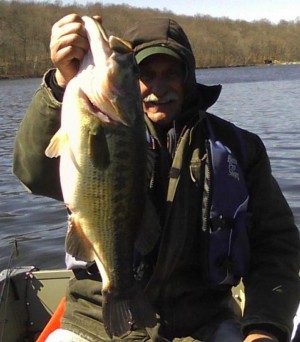 Jim Boyne with Big largemouth