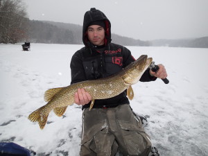 Pike were biting well prior to this week's warm weather.