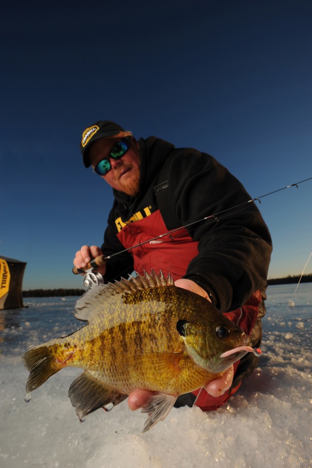 Slab Bluegill Ice Fishing Bro Brosdahl