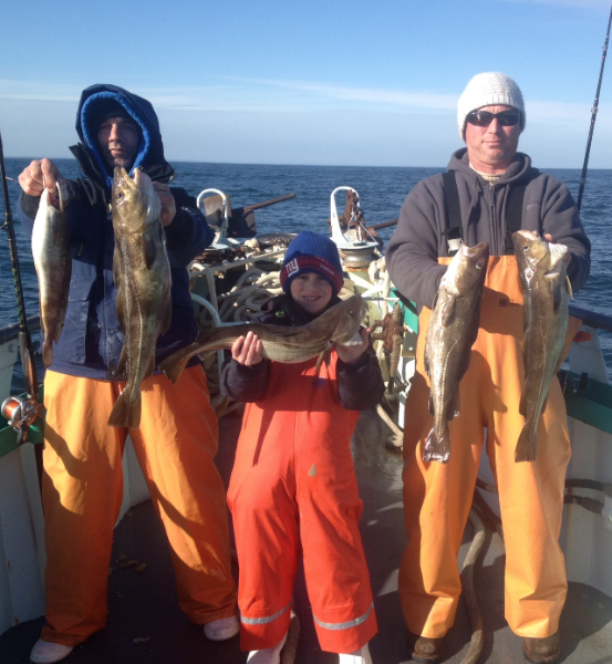 Fishermen aboard the Viking  Fleet had decent fishing last Sunday with keeper cod and ling. 