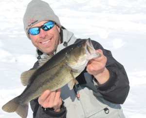 The author took this fine bass after slathering a shiner with BioEdge smelt wand.