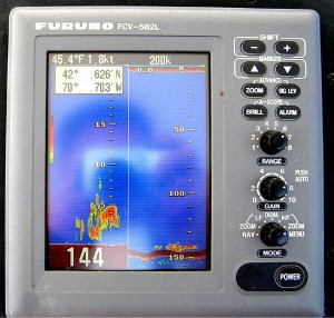 Once you've used your chartplotter to find a promising area, use the zoom capability on your sounder to locate schools of fish holding tight to the bottom.