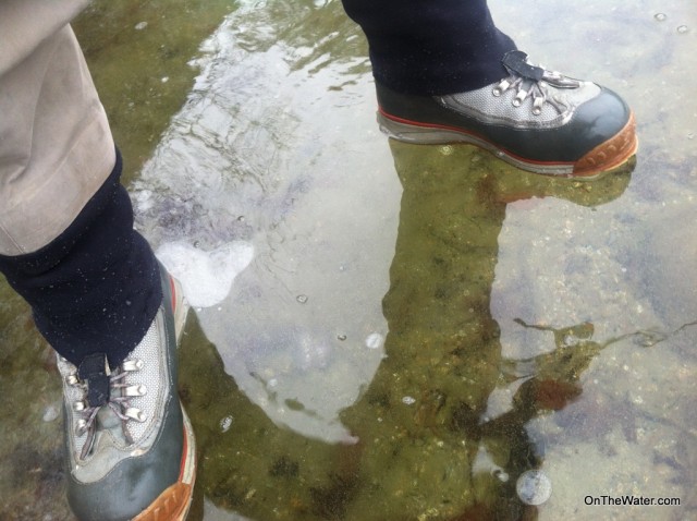 Too much ice to shore fish, too little ice to ice fish. 