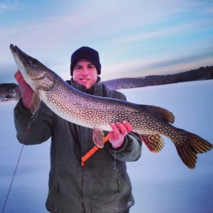 Pete Mikulak made his first flag of 2014 a memorable one with this 42-inch Connecticut northern pike.