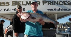 Steve Zdrofoff from Macungie, PA won the Miss Belmar Princess pool on October 15th with a 22-pound striper.