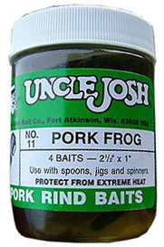 Jar of Uncle Josh Pork Frog