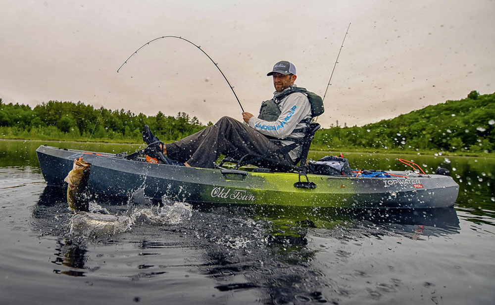 Old Town Topwater PDL fishing kayak