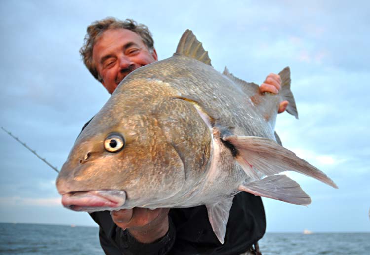 The author with a big black drum.