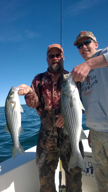 Paul and Ryan Carlson from Wyoming with a double on schoolies.