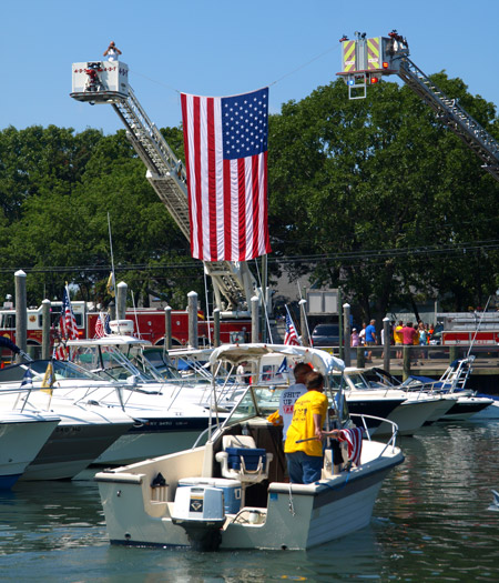 Old Glory flew high and proud for this grand event paying tribute to our men and women in uniform.