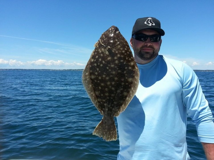 It's one of the best Rhode Island fluke seasons in years, according to Tommy Pelto, who caught this 7-pounder.