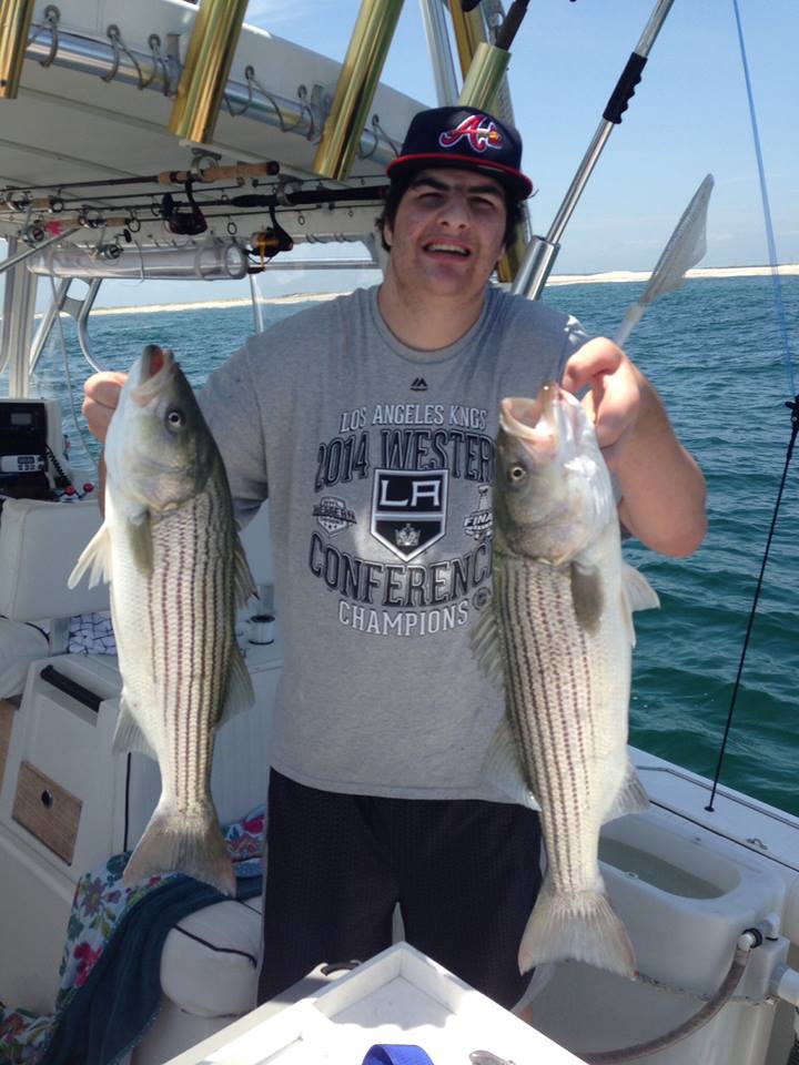 Grand Bahama Mama charters was able to put its clients on some nice stripers on the 4th.