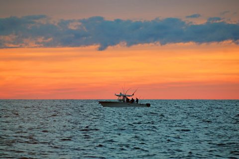 Offshore in a Center Console