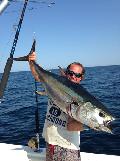 The Fin ACK tic caught yellowfin tuna up to 75 pounds this week.