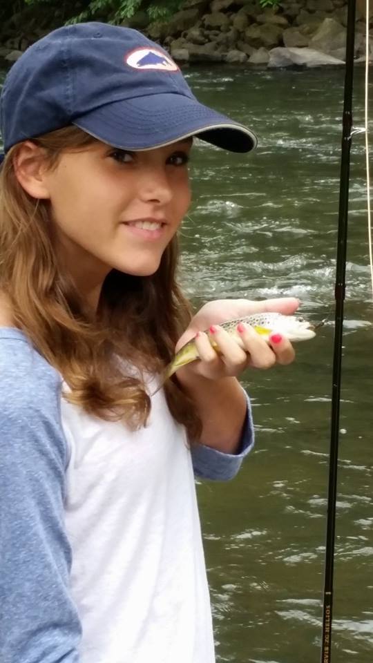 Jenna Bond recently went on a fishing trip to Pine Creek with her Grandmother, Julie Szur. Jenna loved being on the water with her Grandmother so much she asked her if they could eventually buy a cabin there! Check out this great photo of Jenna with one of her first catches using a fly rod! Congratulations Jenna, we hope to see you on the water again someday soon!