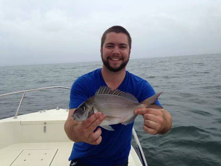 Dan Allegue with a nice Porgy.
