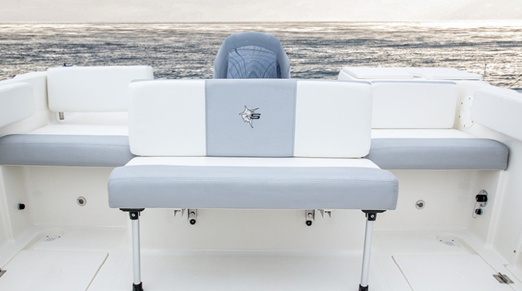 Optional flip seat accommodates plenty of friends. 