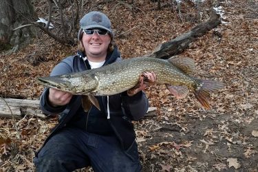 Joe Diorio with a great CT river northern.