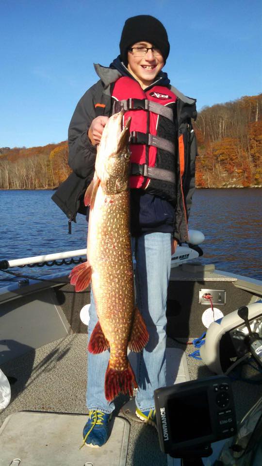 yler with a beautiful CT River northern pike.