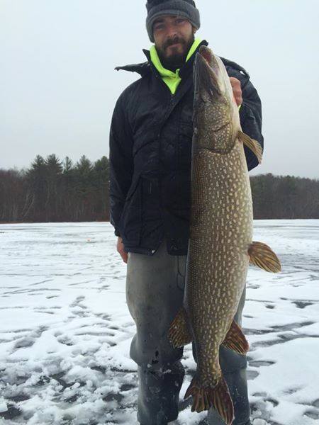 Jack Tibbens with a monster 41-inch northern pike!