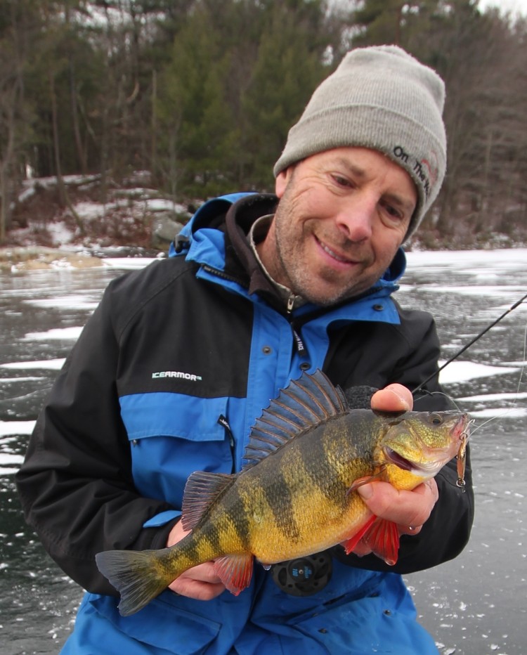 Forecast author Ron Powers holds a beauty of a yellow perch.