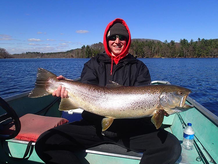Grant Ganley with a big brown