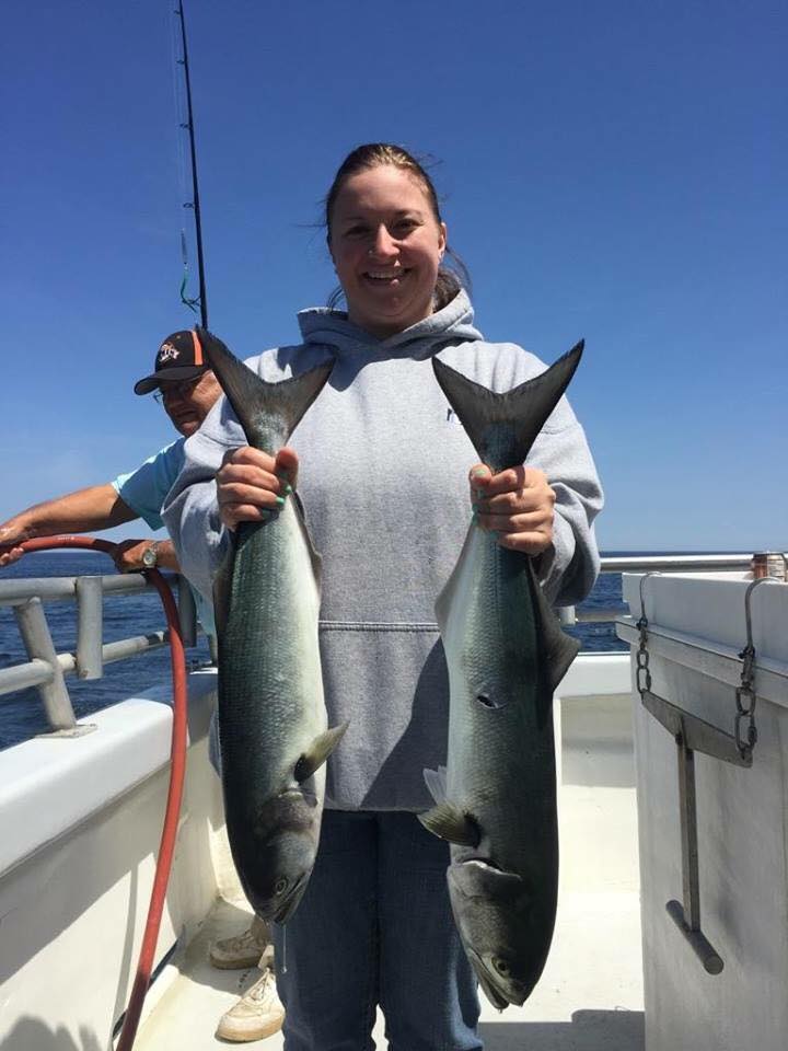 Bluefish action has been incredible aboard the Gambler out of Point Pleasant.
