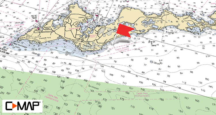 Fishers Island hi-res raster map