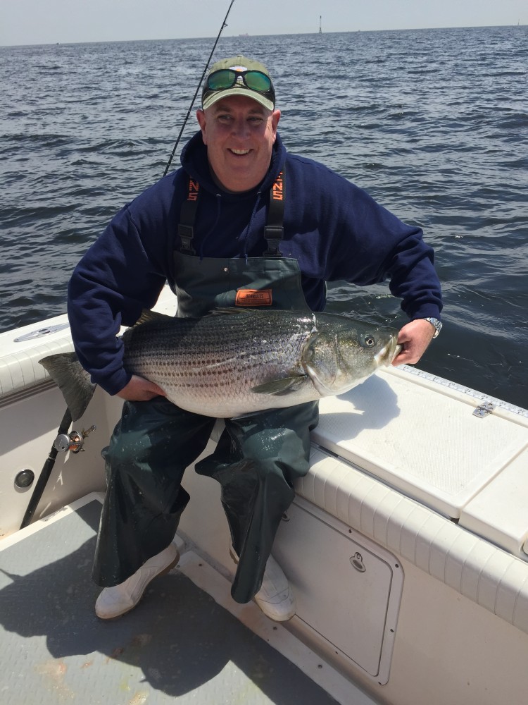 Mike Dean landed this 48-inch bass to win the Manhattan Cup.