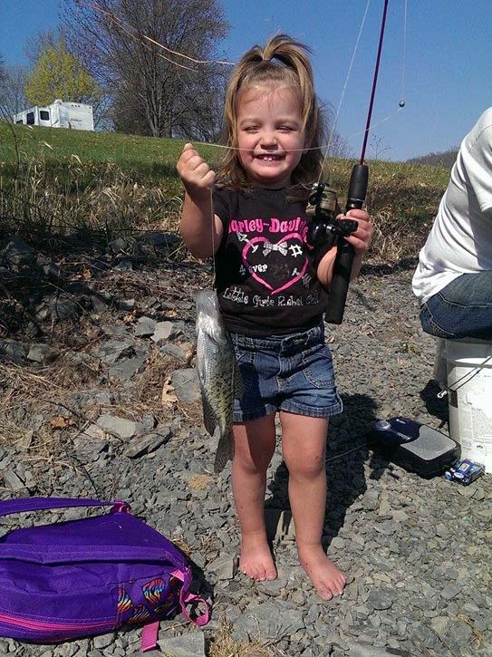 Olivia Krout caught this Crappie using a live minnow.