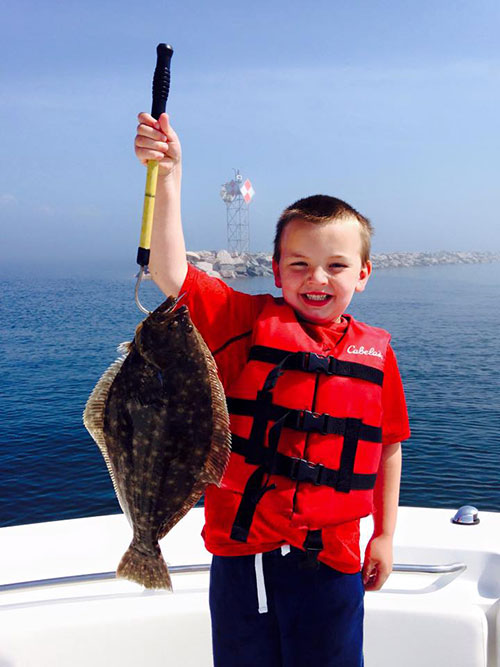 Zakk Wallace with his first fluke of the season