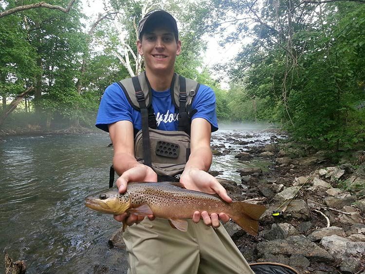 Nate Shervinskie caught this beautiful Fishing Creek Brown Trout