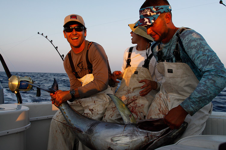 We stayed on fish until about when the sun went down.