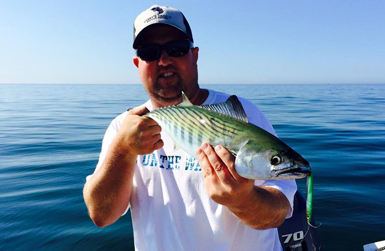 Andrew of Fishin Factory 3 cashed in on the local bonito bite this week