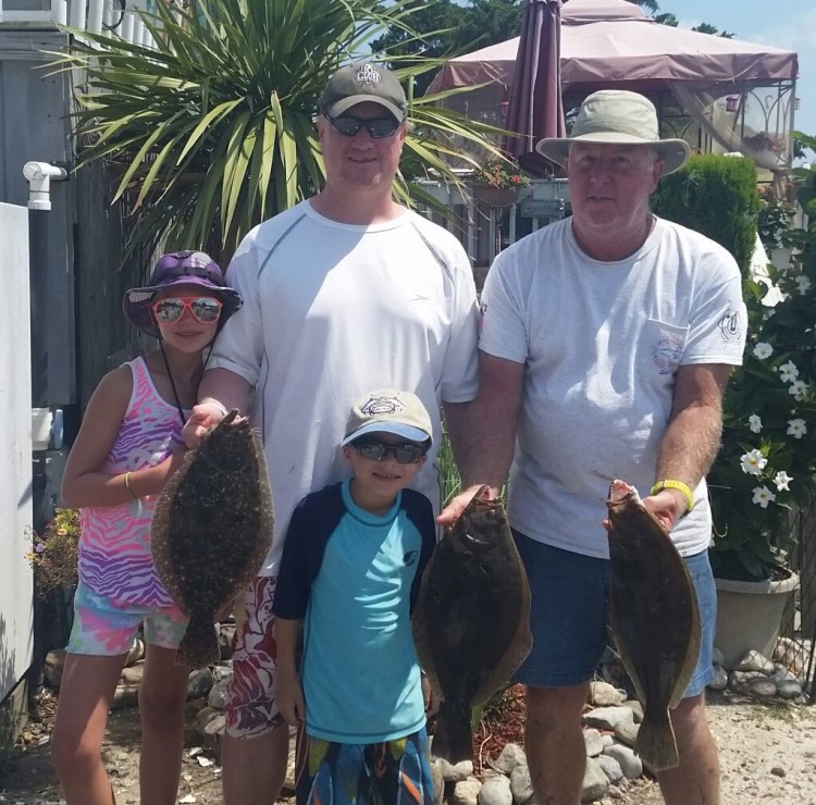 Fishermen are still finding keeper fluke in the backwaters as Dave from Absecon Bay Sportsman proved this week.