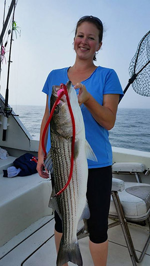 (Pic) Aboard the Otter, we broke off a bass early in the trip and 2.5 hours later Joy Boyer landed the same bass with the Otter Tube still in its mouth!!!